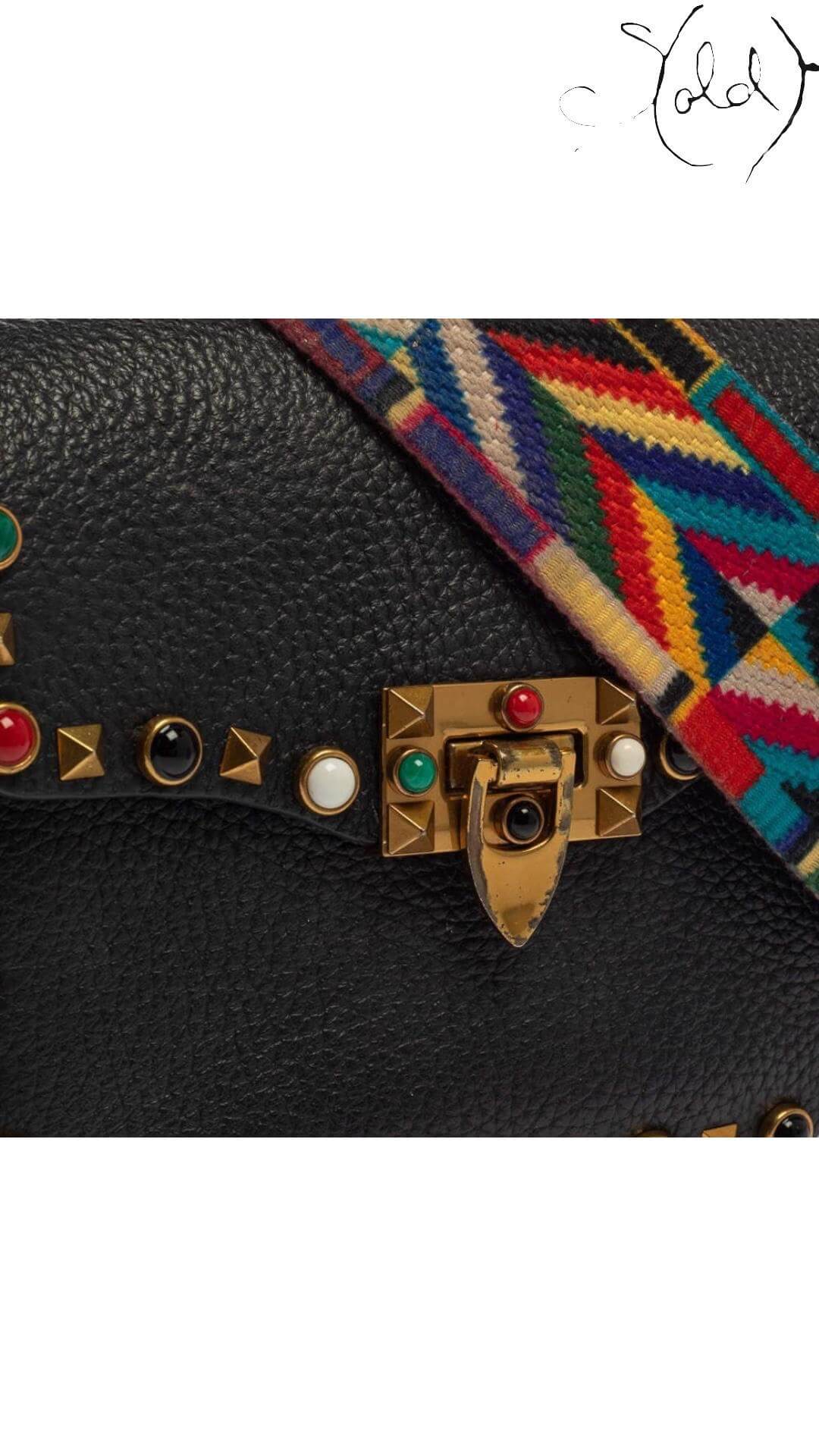 Valentino Garavani Multicolour Rockstud – Roman Bohemian, Interior view | Sold Attire