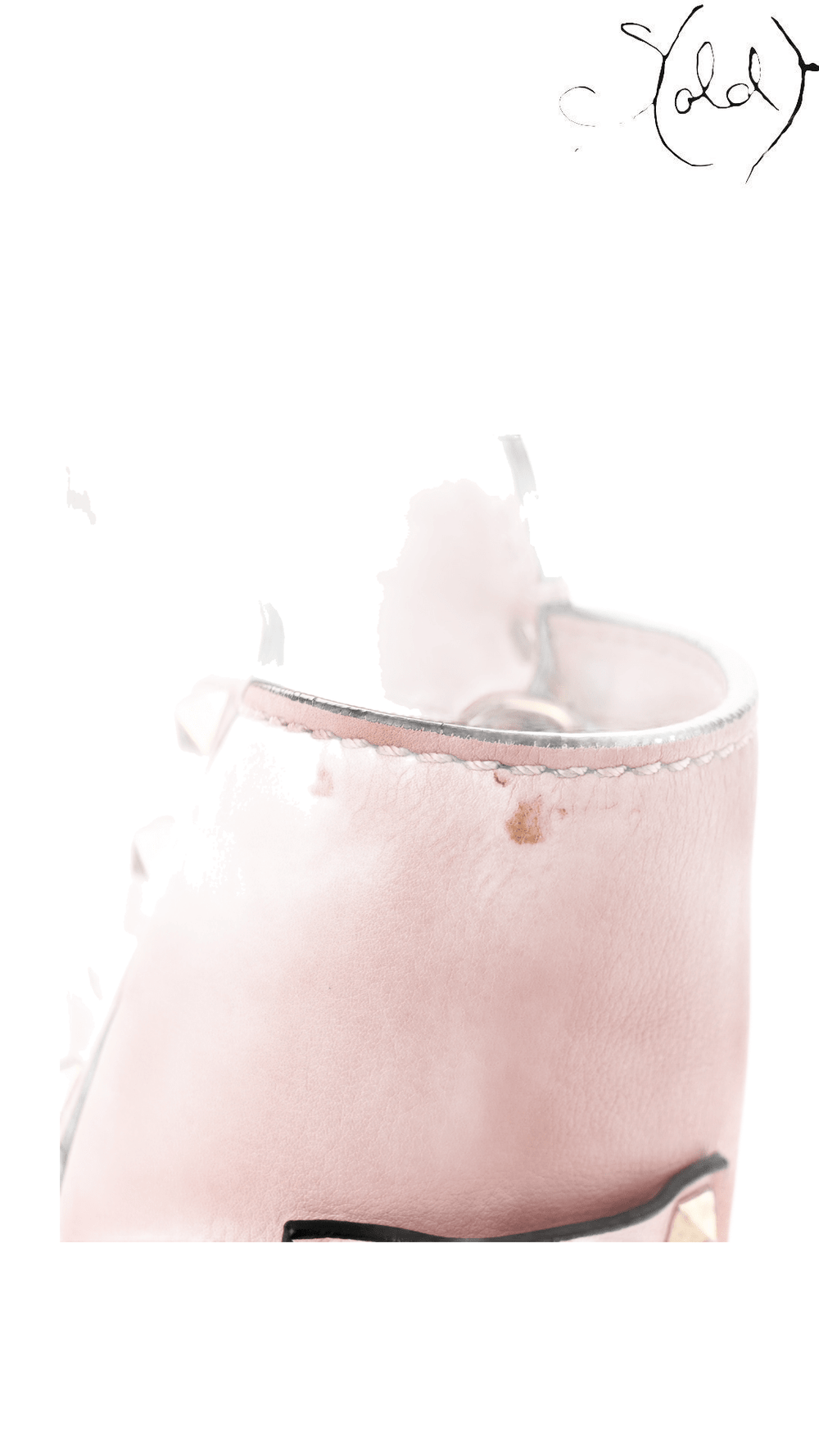 Valentino Garavani Rockstud Double Handle Tote Pop Gardenia — detail view 11