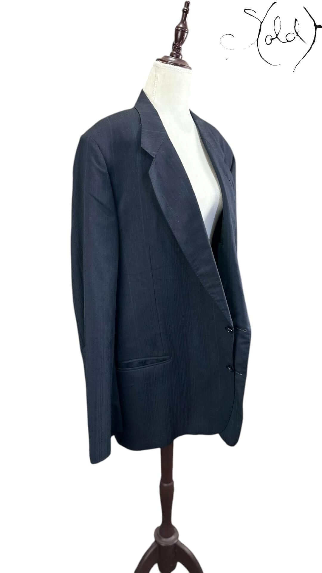 Valentino Uomo Wool Blazer – Deadstock Italian Cut, Detail view | Sold Attire