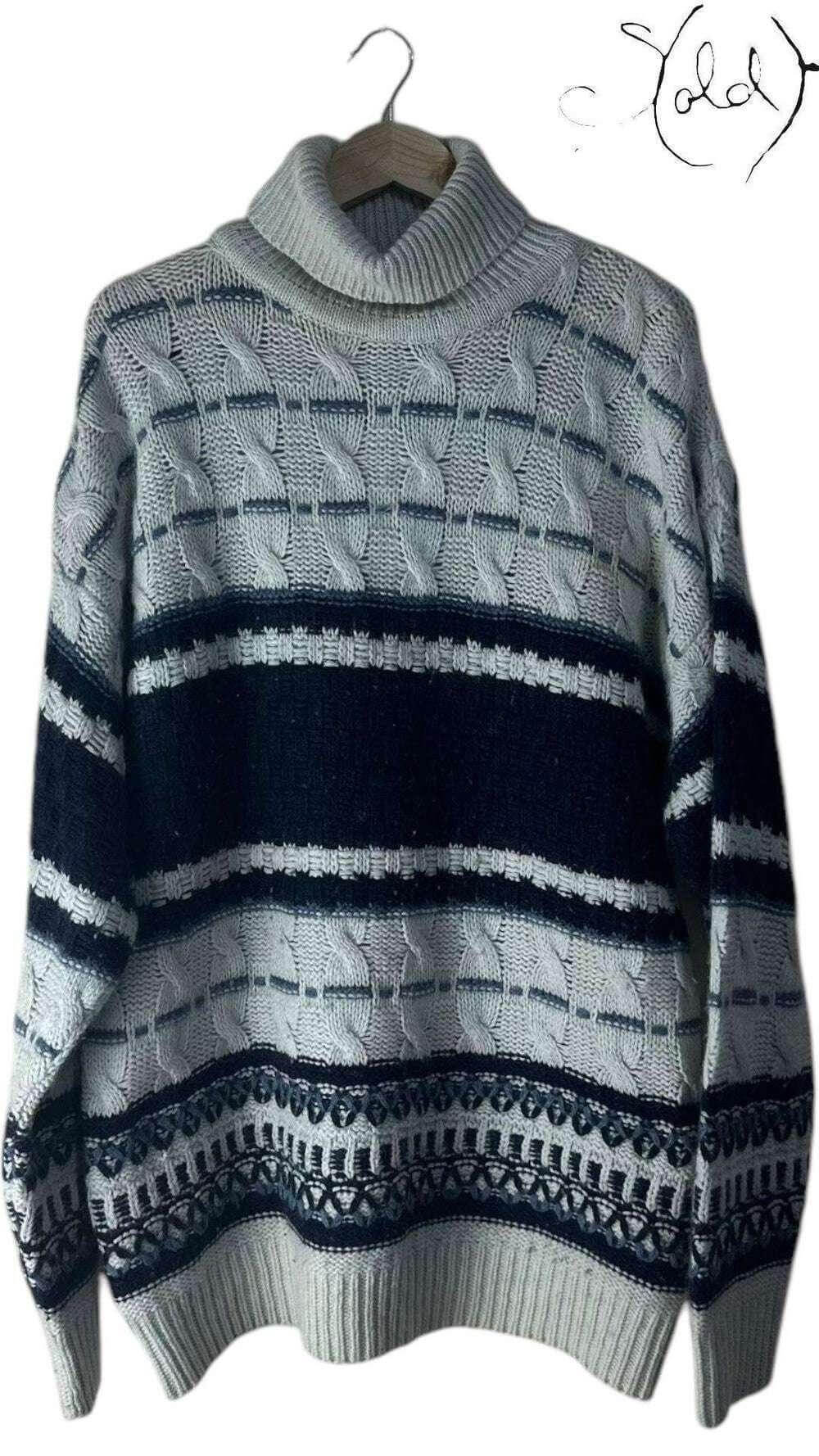 Versace Jeans Turtleneck – The Statement Knit, Interior view | Sold Attire