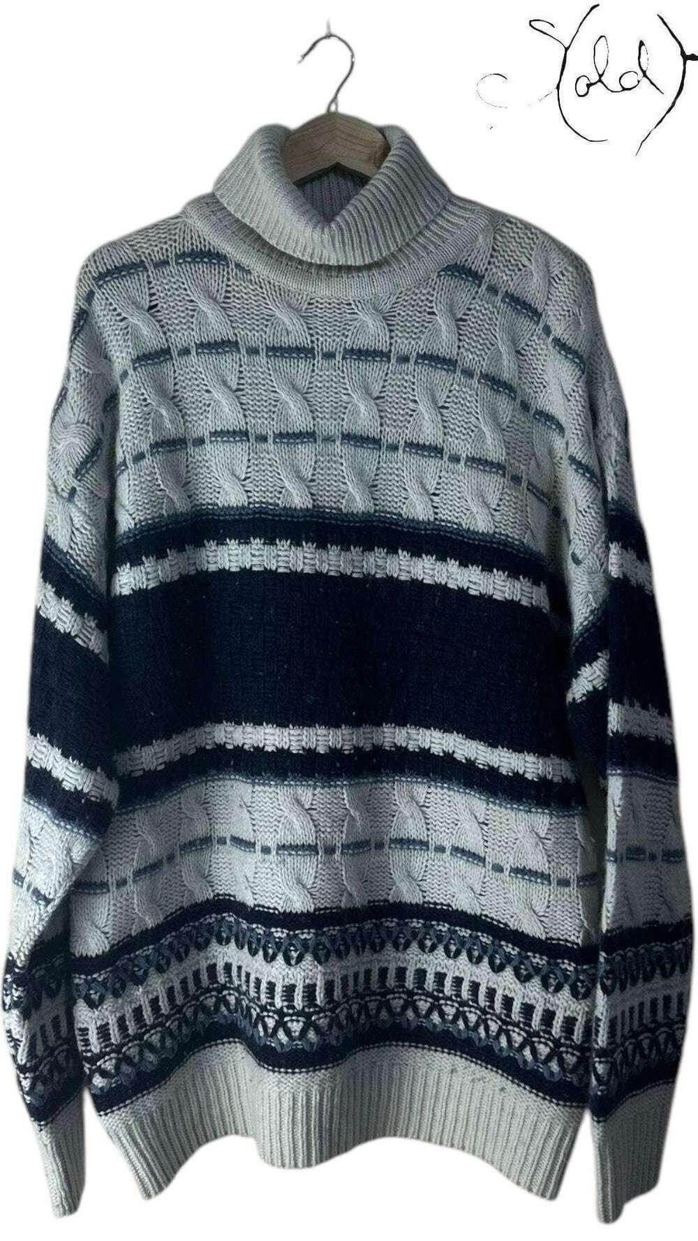 Versace Jeans Turtleneck – The Statement Knit, Detail view | Sold Attire