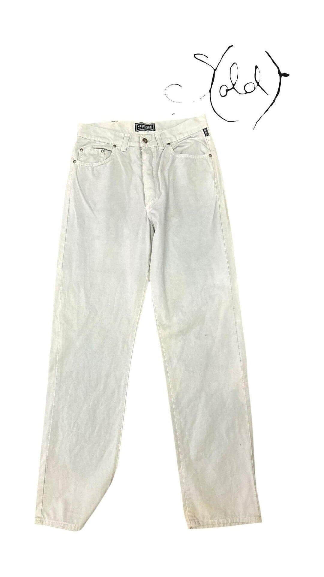 Versace Vintage Denim - Classic Italian Style, Back view | Sold Attire