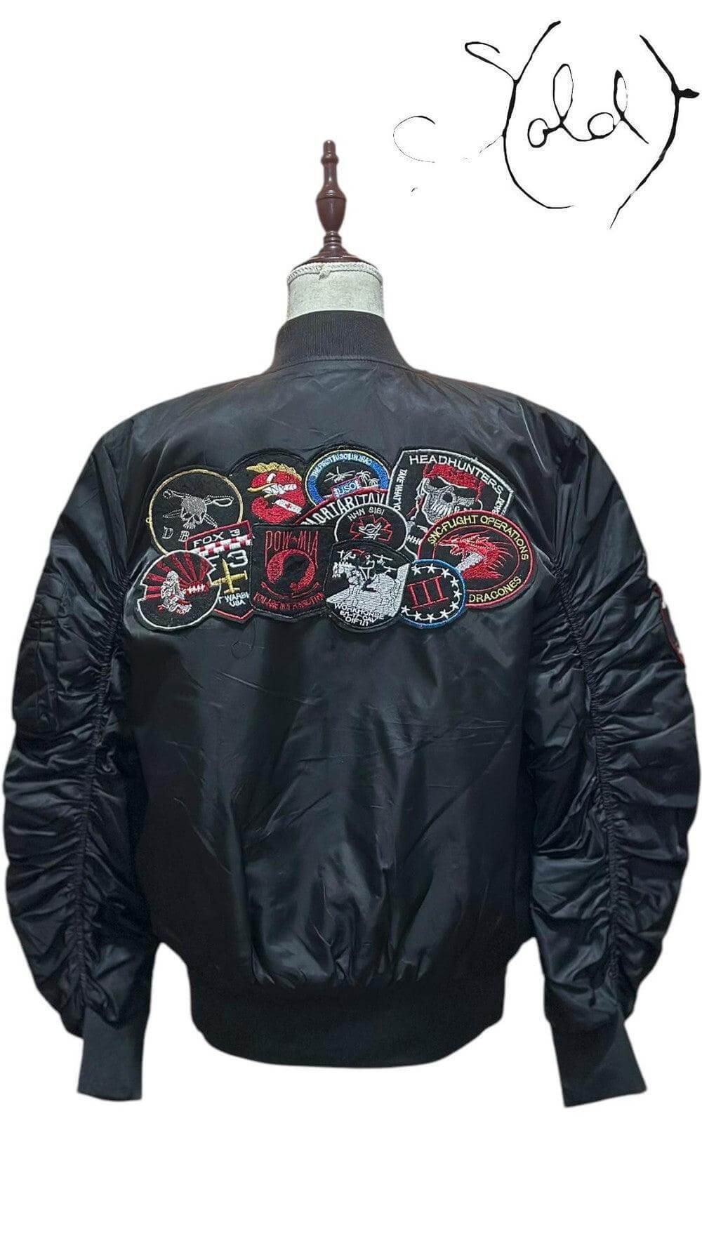 Vintage American Stitch Bomber – Military Streetwear Flex, Interior view | Sold Attire
