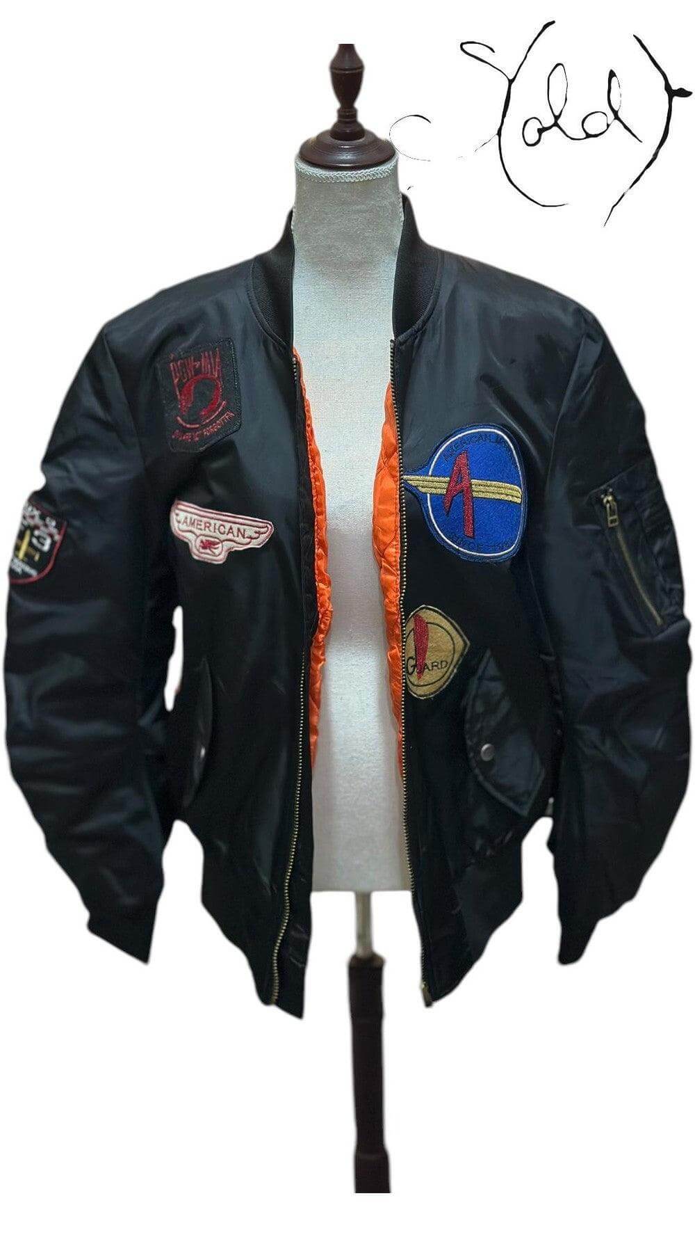 Vintage American Stitch Bomber – Military Streetwear Flex, Back view | Sold Attire
