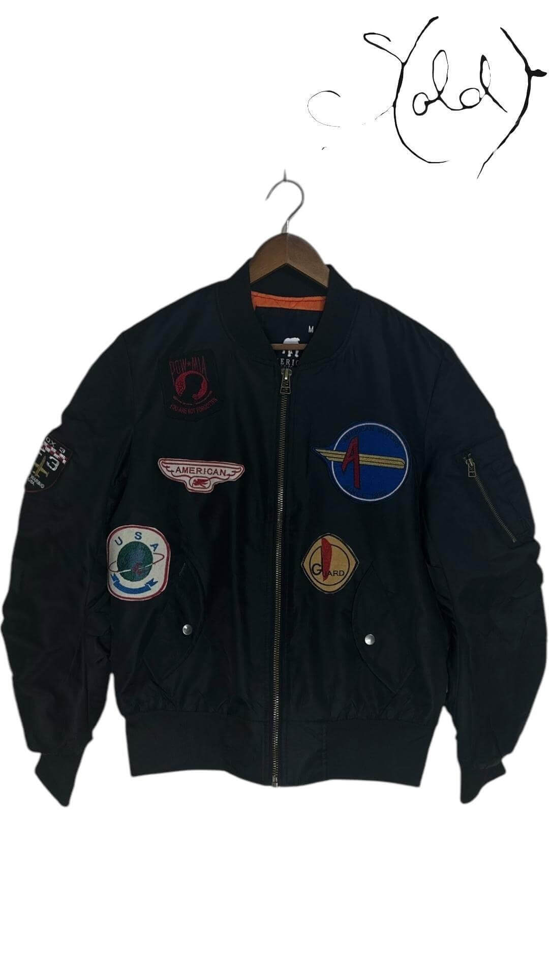 Vintage American Stitch Bomber – Military Streetwear Flex, Authenticated Pre-Owned | Sold Attire