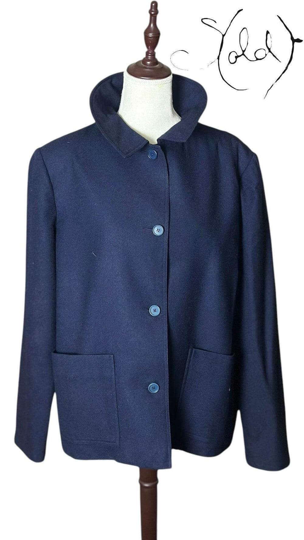 Vintage Christian Dior 1970s Coat – Parisian Elegance, Base view | Sold Attire