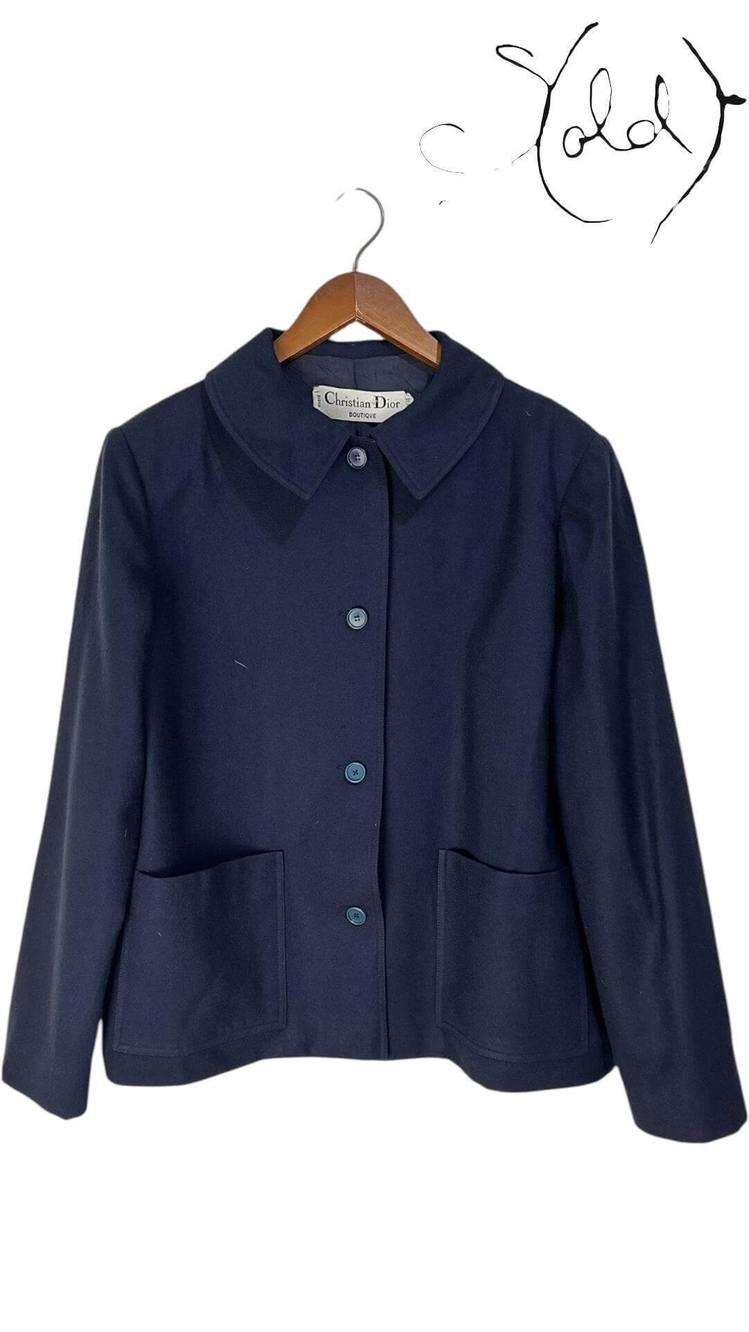 Vintage Christian Dior 1970s Coat – Parisian Elegance, Authenticated Pre-Owned | Sold Attire