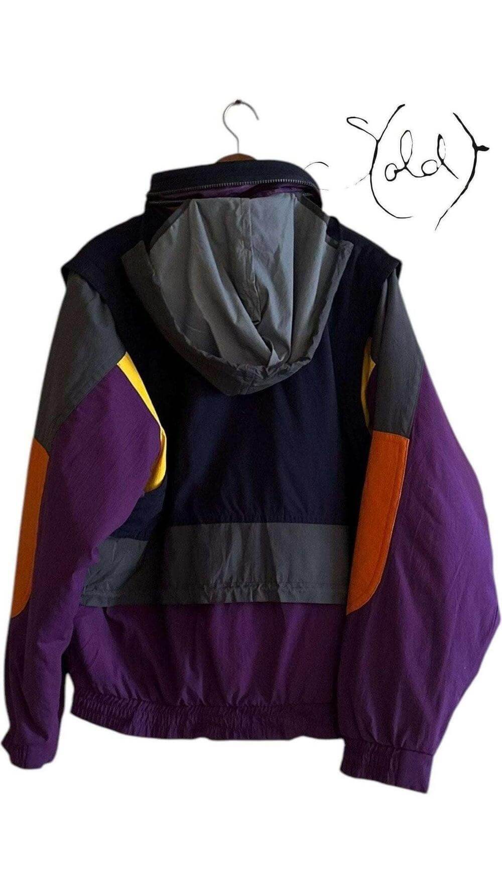 Vintage EVF Ski Jacket – Bold Winter Style, Back view | Sold Attire