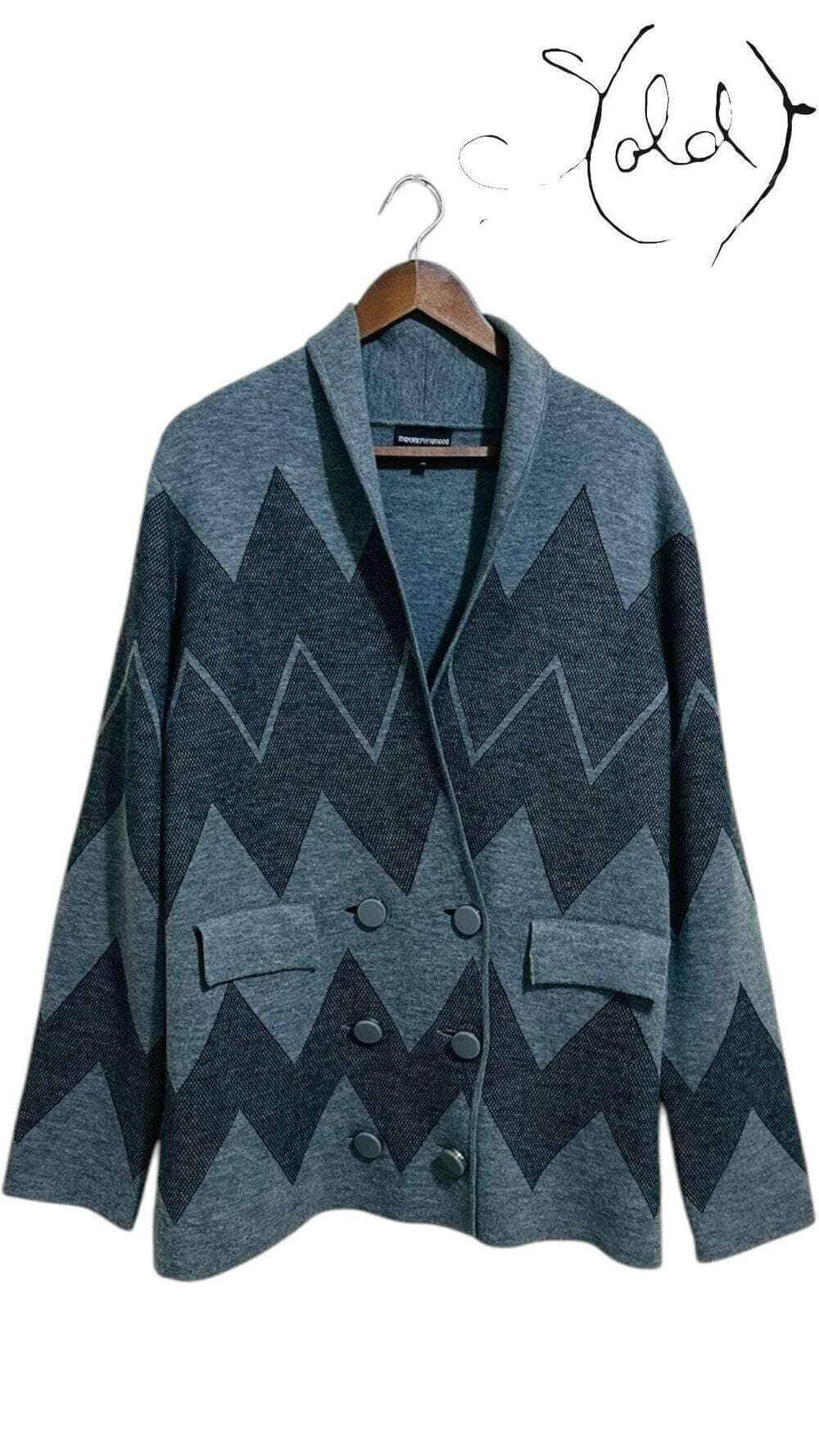 Vintage Giorgio Armani Knit Cardigan – Rare Italian Luxury — Authenticated Pre-Owned | Sold Attire