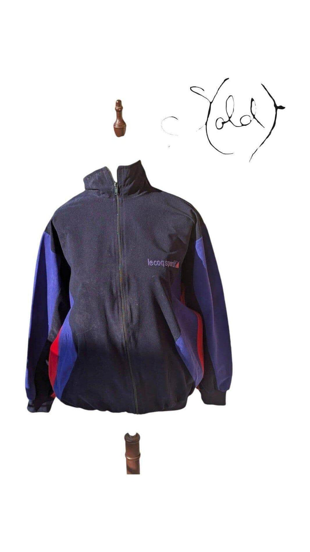 Vintage Le Coq Sportif Jacket – Retro Style, Interior view | Sold Attire