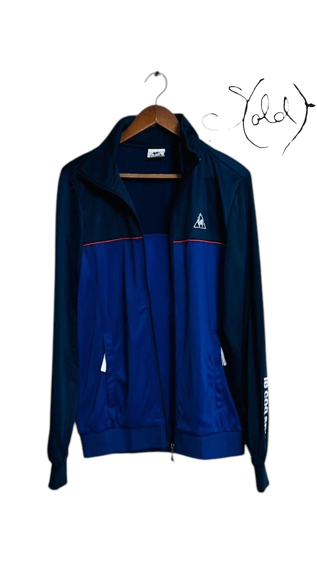 Vintage Le Coq Sportif Track Jacket – Classic French Style, Back view | Sold Attire
