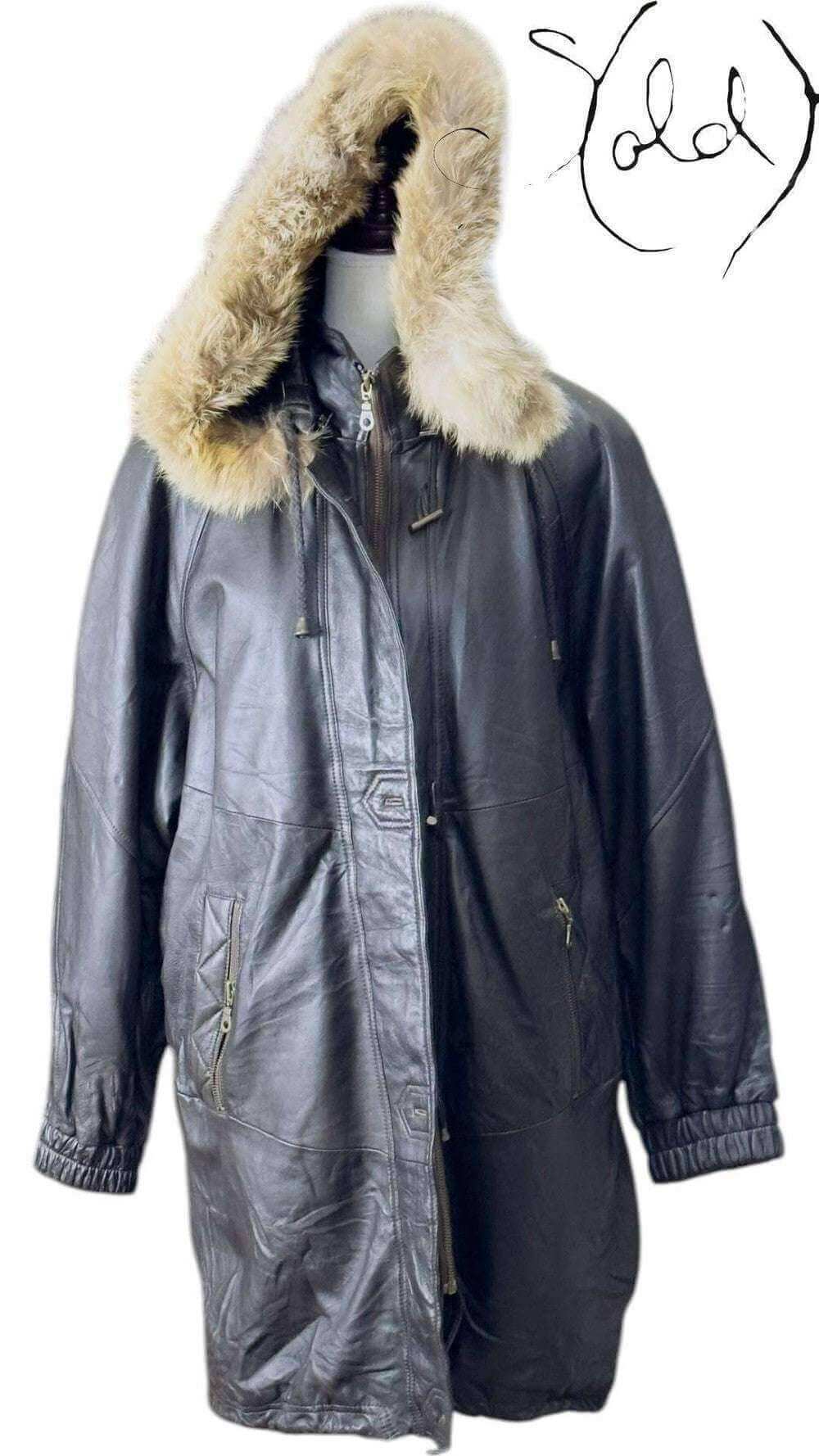 Vintage Leather Parka – Rugged Winter Essential, Interior view | Sold Attire
