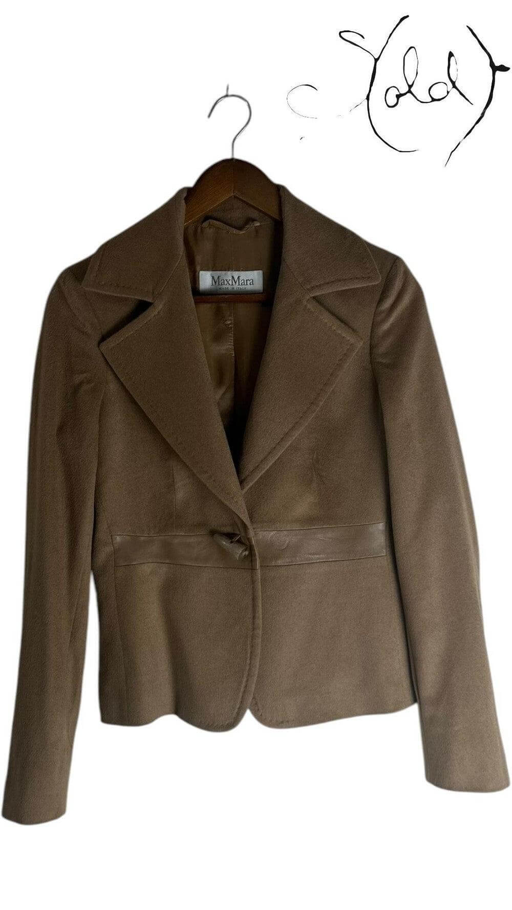 Vintage Max Mara Cashmere Jacket – Timeless Italian Luxury, Back view | Sold Attire