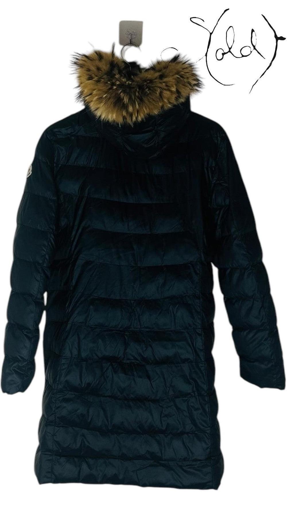 Vintage Moncler Puffer Coat – Winter Luxury, Back view | Sold Attire