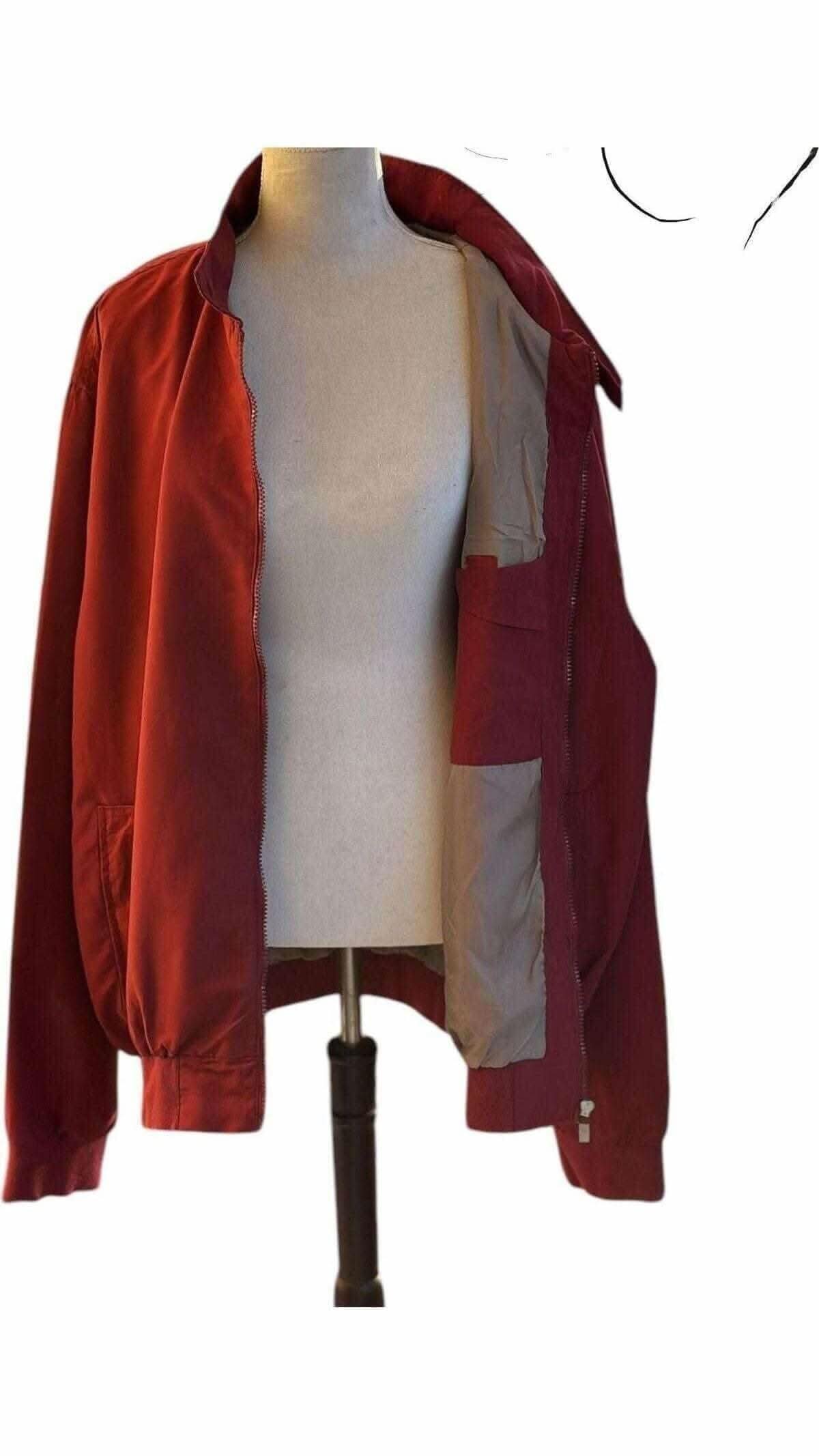 Vintage Red Cotton Bomber – Atlas XXL
