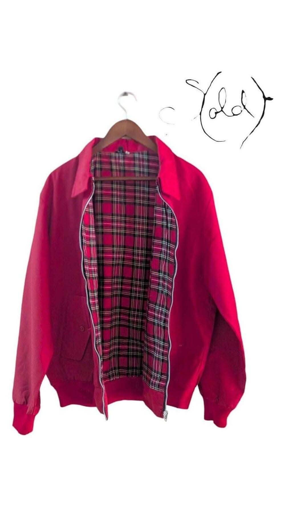 Vintage Red Harrington Jacket – Made in England