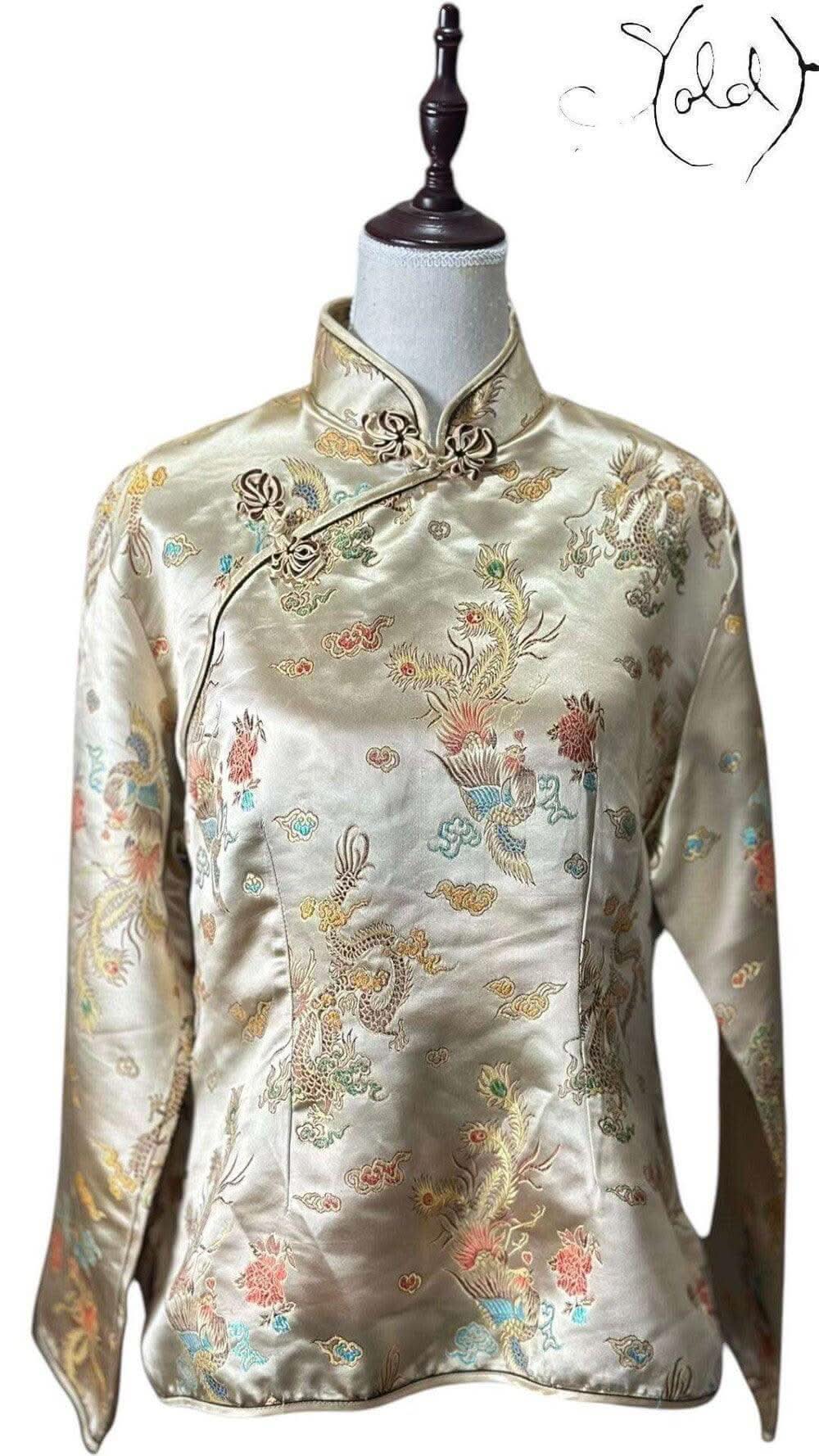 Vintage Silk Brocade Chinese Jacket – Old Money Opulence | Sold Attire