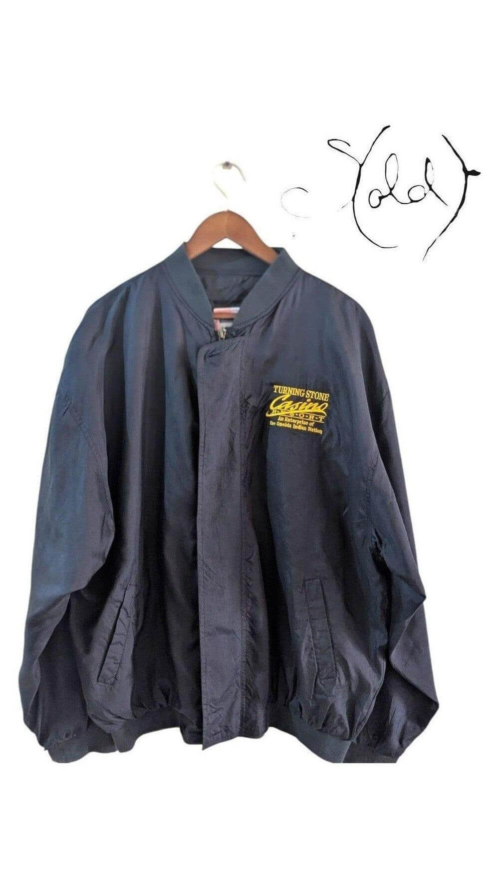 Vintage Turning Stone Silk Bomber– Lightweight Elegance, Authenticated Pre-Owned | Sold Attire