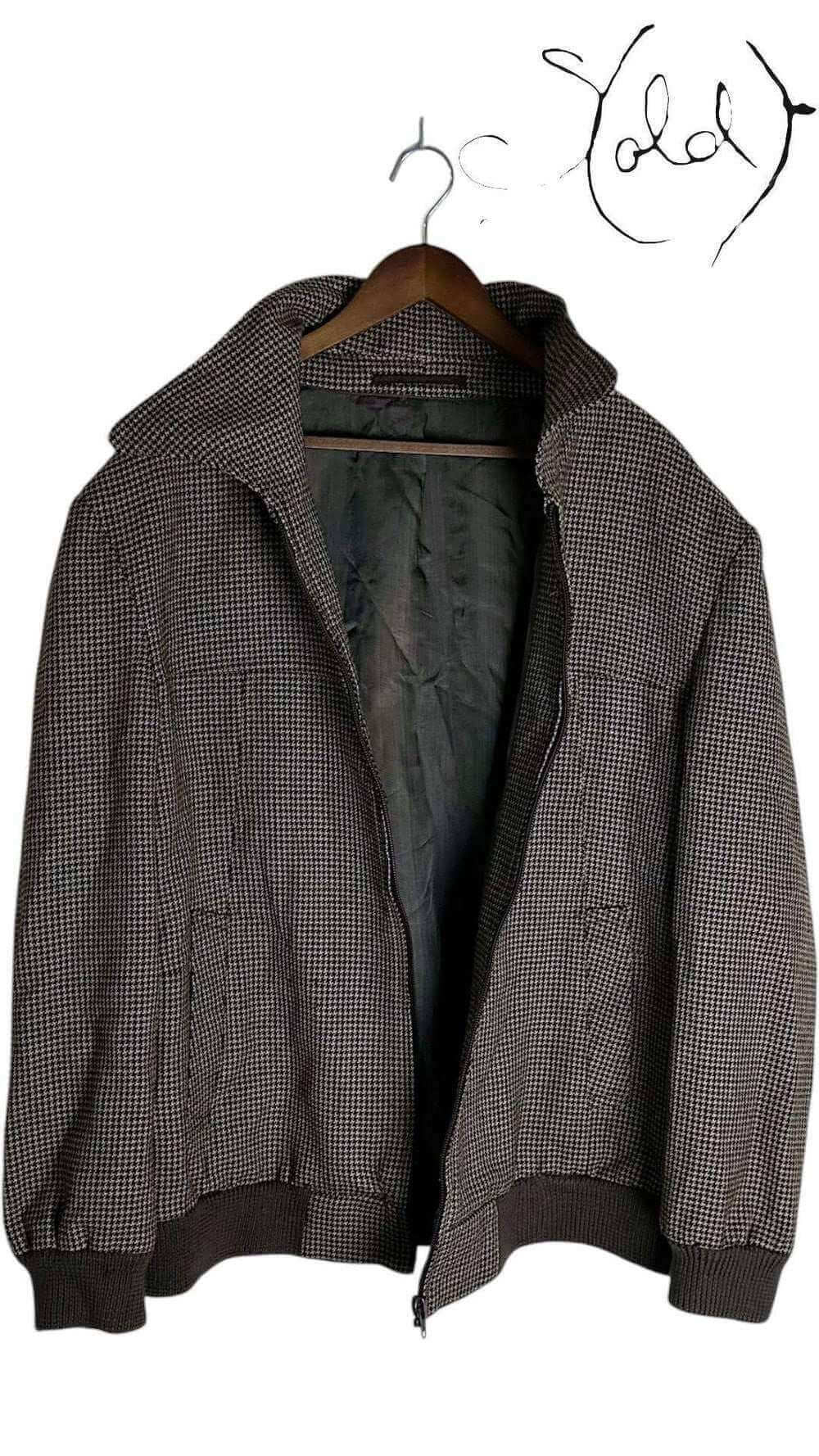 Vintage Wool Bomber Jacket, Back view | Sold Attire