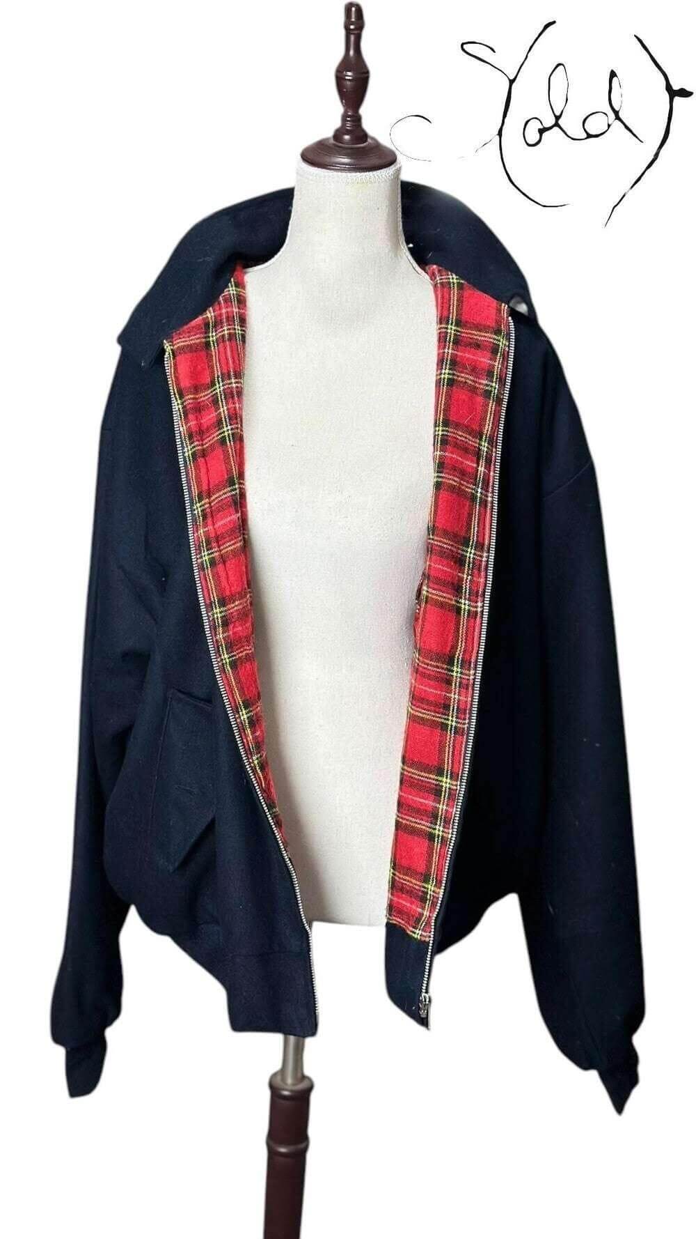 Vintage Wool Harrington Jacket – Old-School Cool, Hardware detail | Sold Attire