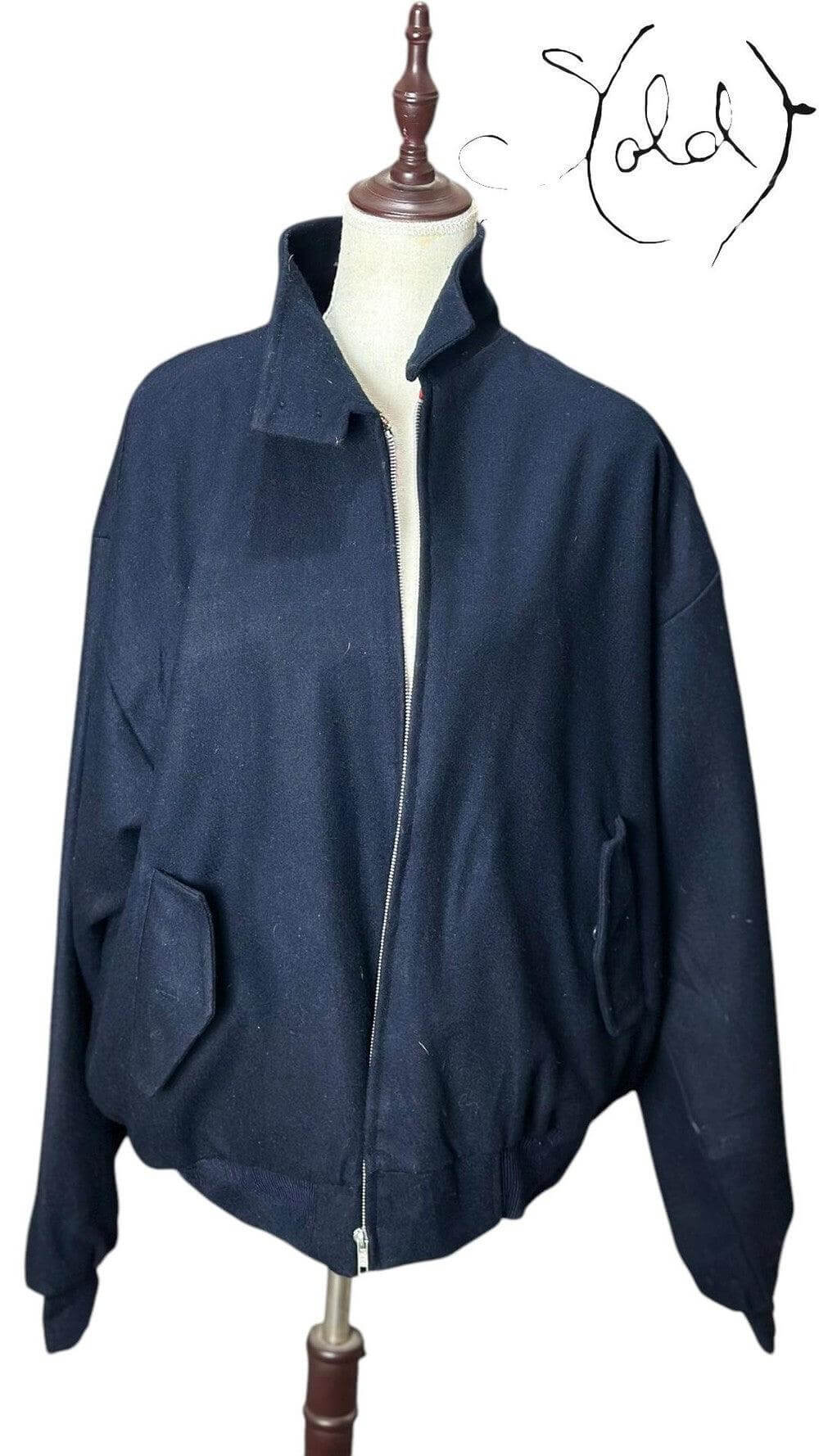 Vintage Wool Harrington Jacket – Old-School Cool, Detail view | Sold Attire