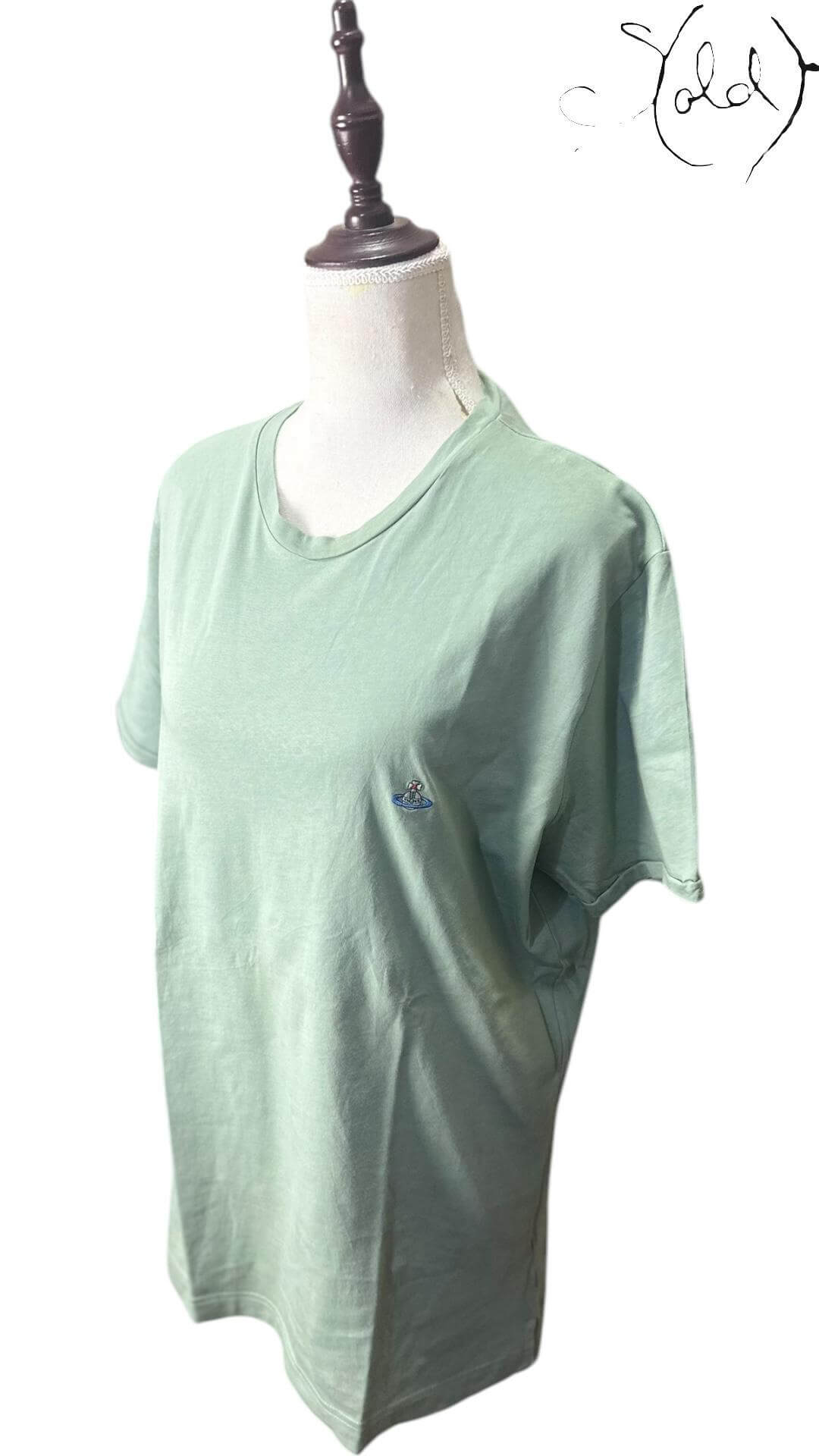Vivienne Westwood Mint Orb Tee, Detail view | Sold Attire