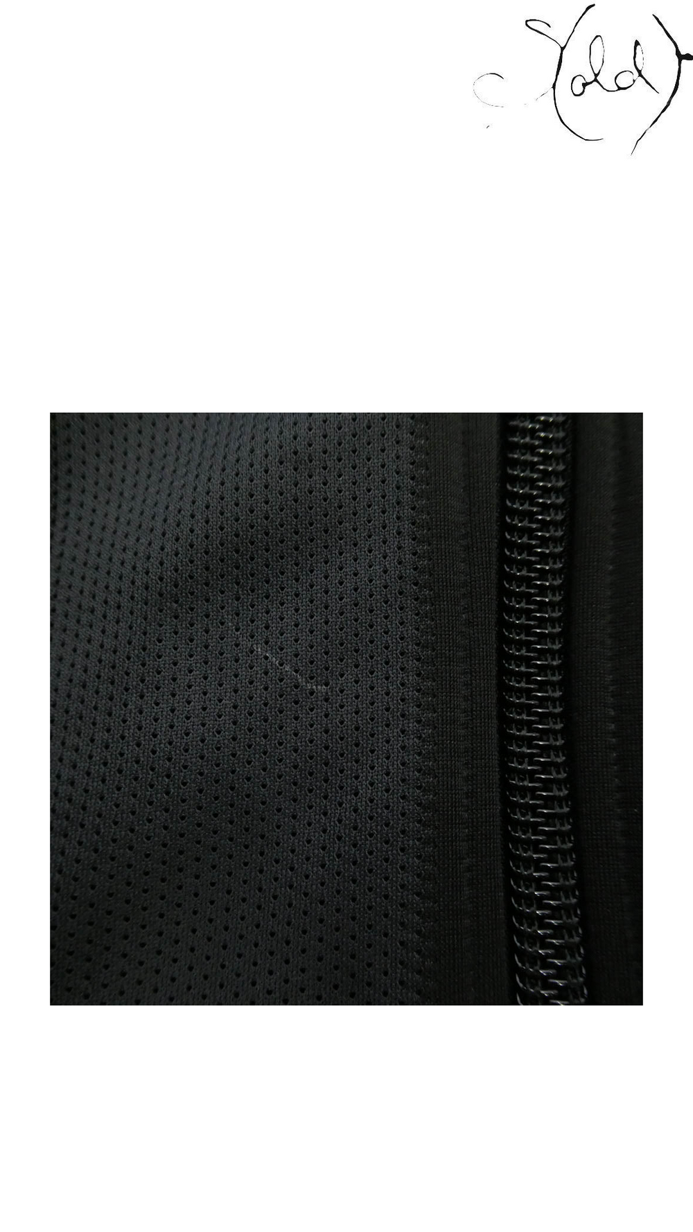 adidas x Alexander Wang Black Wangbody Layered Hoodie XS, mesh and zip detail