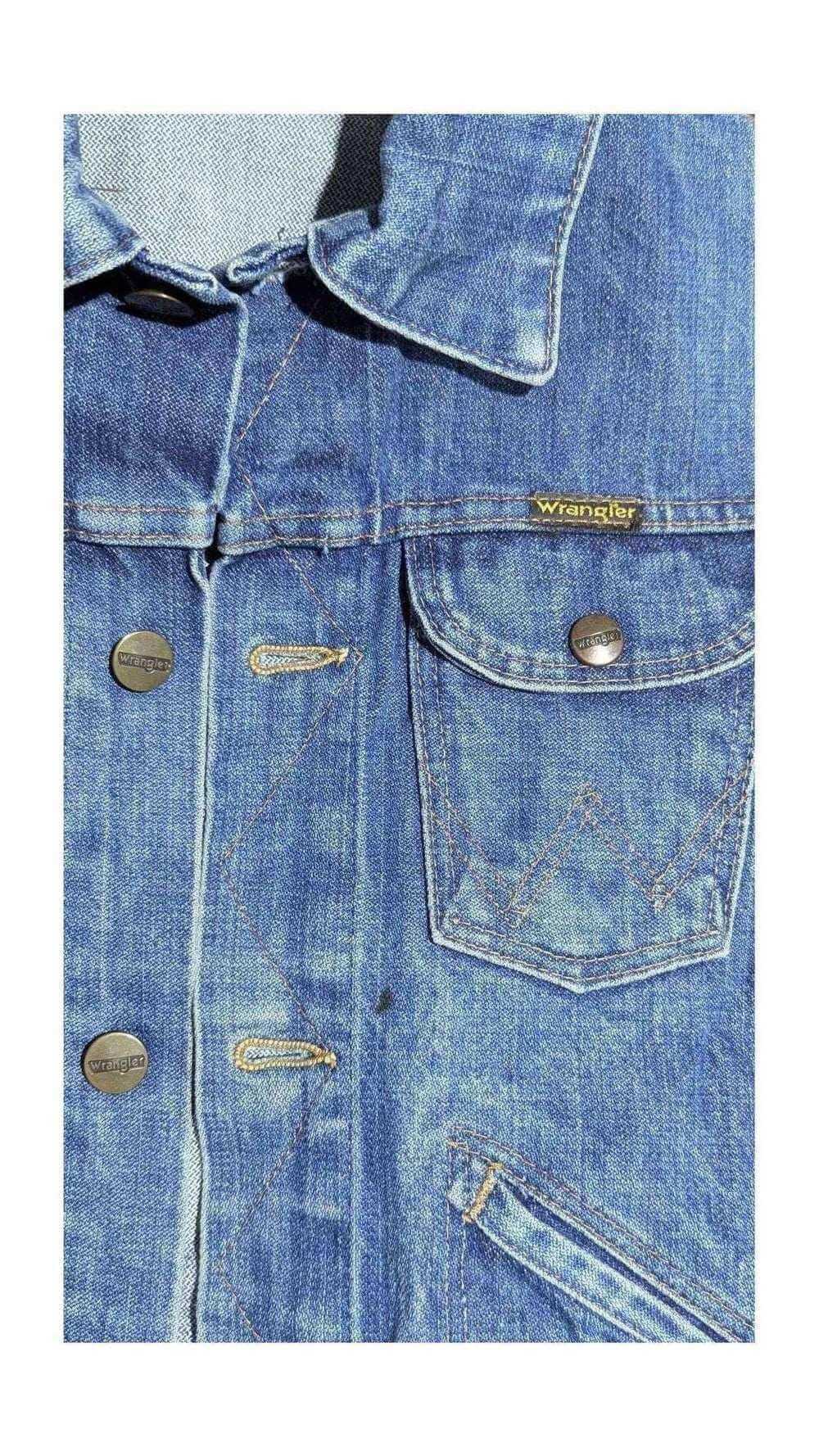 Wrangler Vintage Denim Jacket – Faded Blue, Back view | Sold Attire