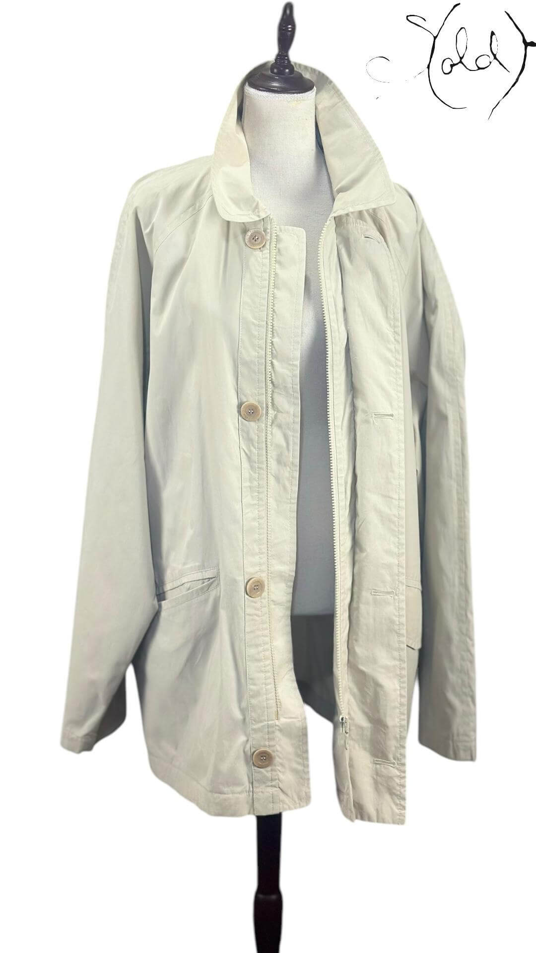 YSL Utility Cotton Jacket – Paris Minimal, Back view | Sold Attire