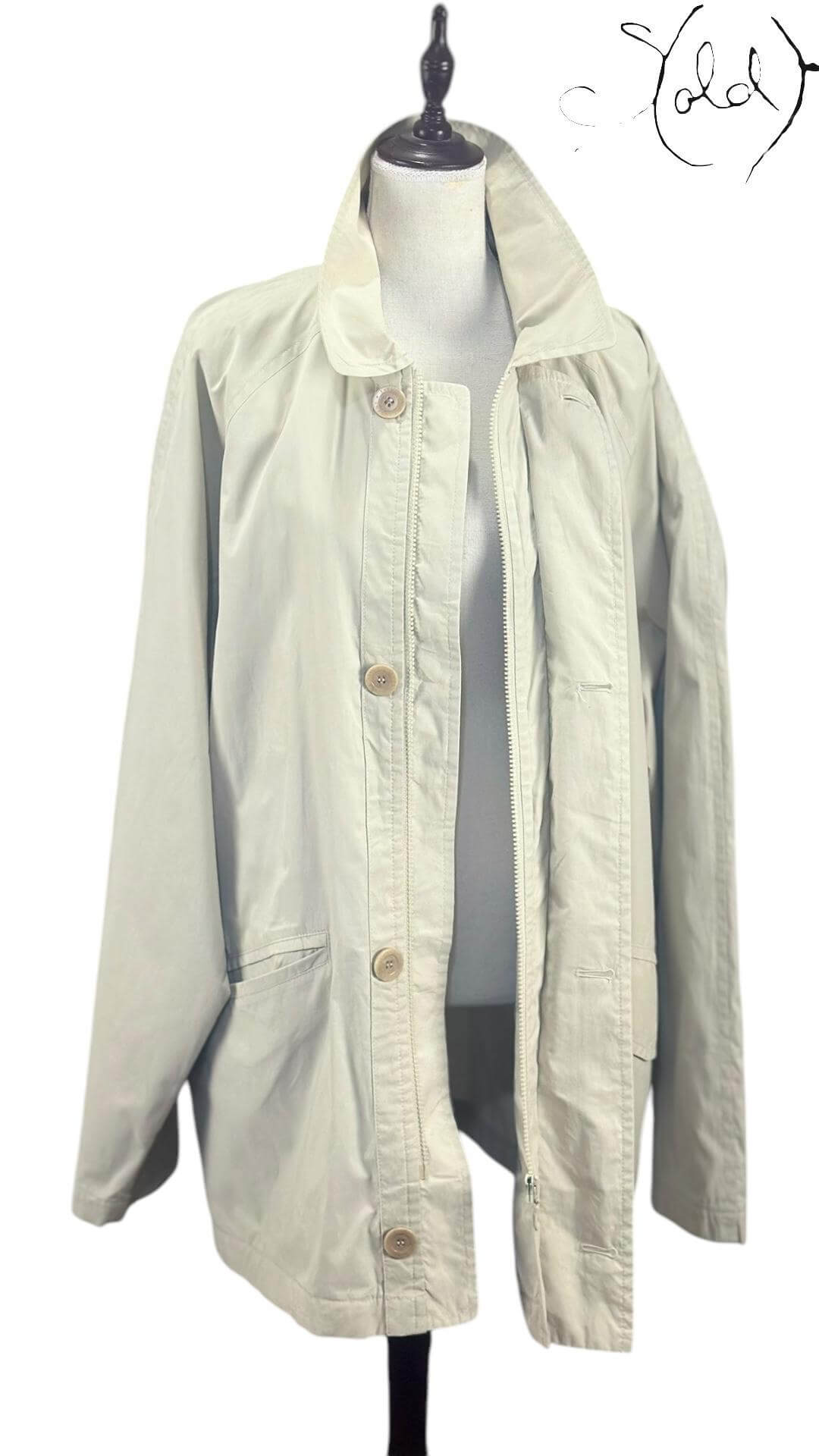 YSL Utility Cotton Jacket – Paris Minimal, Interior view | Sold Attire