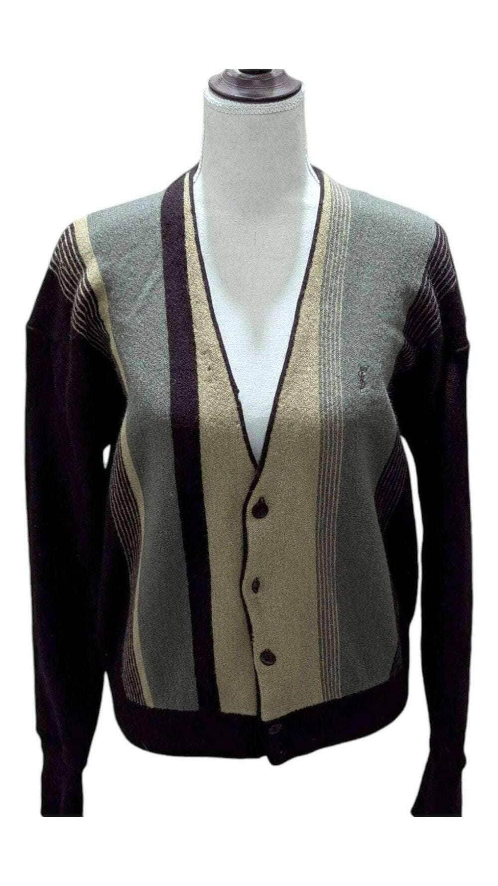 YSL Vintage Cardigan – Timeless Sophistication, Back view | Sold Attire