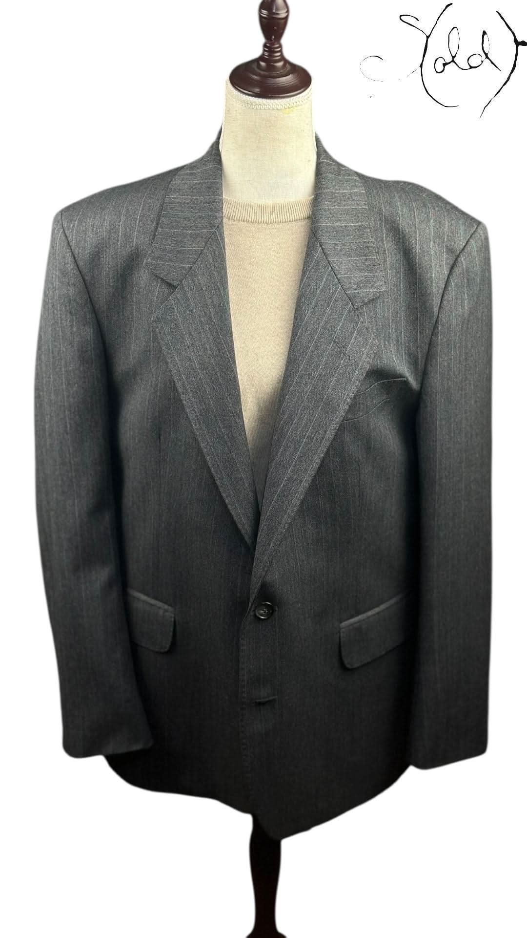 Yves Saint Laurent 1980s Pinstripe Blazer | Sold Attire - Sold Attire