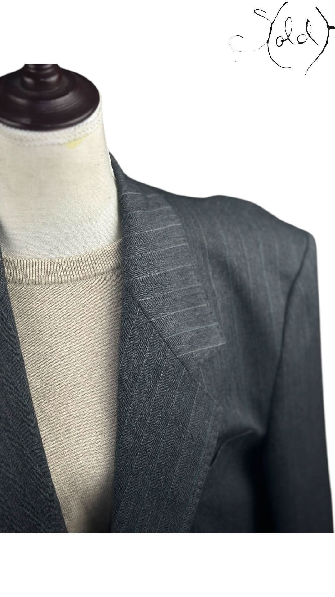 Yves Saint Laurent 1980s Pinstripe Blazer | Sold Attire - Sold Attire