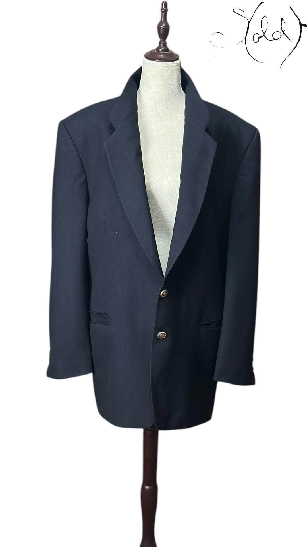 Yves Saint Laurent Wool Blazer – Vintage Preppy Elegance, Base view | Sold Attire