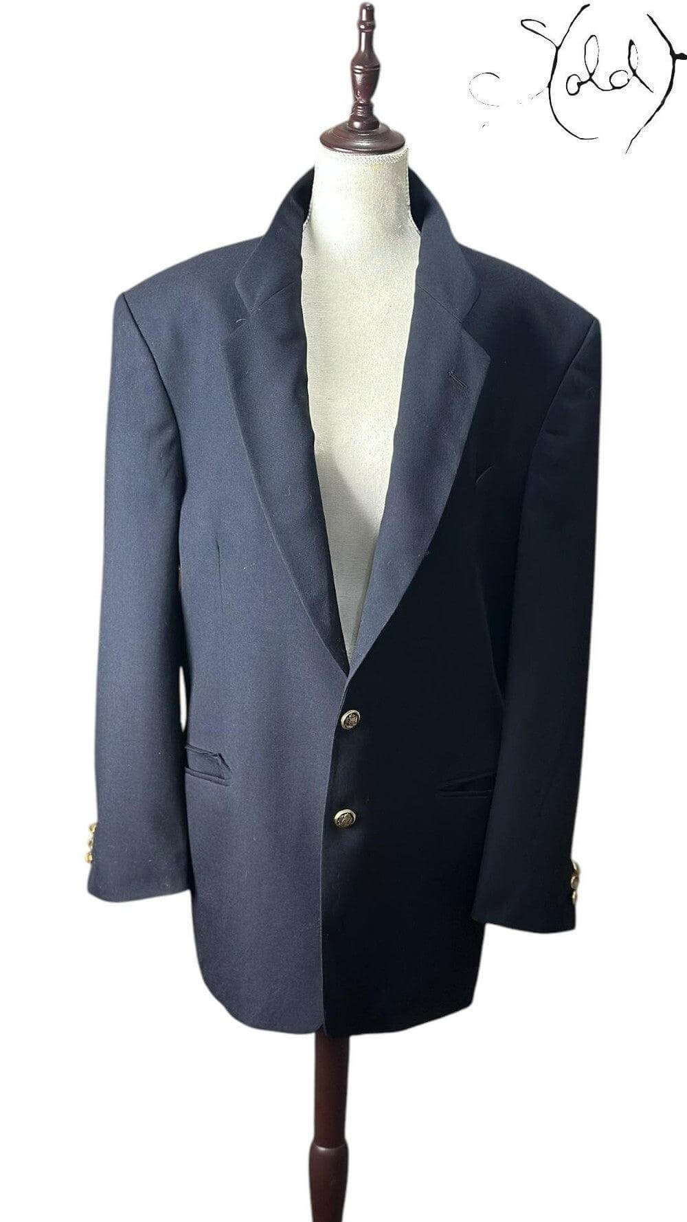 Yves Saint Laurent Wool Blazer – Vintage Preppy Elegance, Interior view | Sold Attire