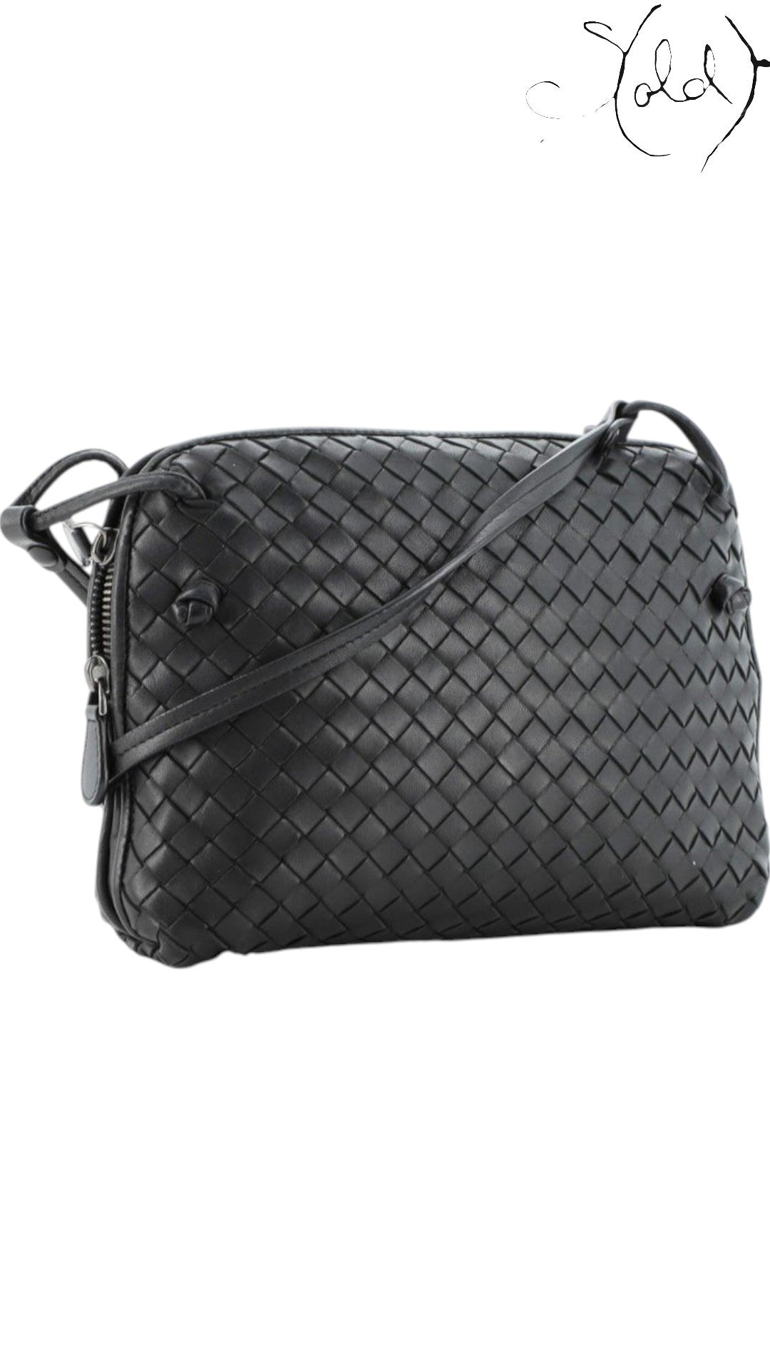 Sold Attire Bag Bottega Veneta Nodini – Black Intrecciato Nappa (Repainted) | Sold Attire
