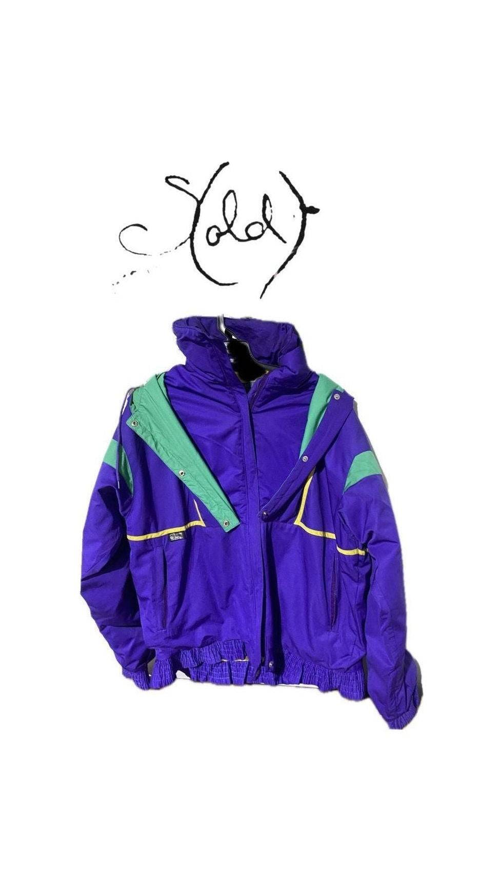 90s French Ski Jacket - Retro Purple Windbreaker Jacket, jackets, vintage