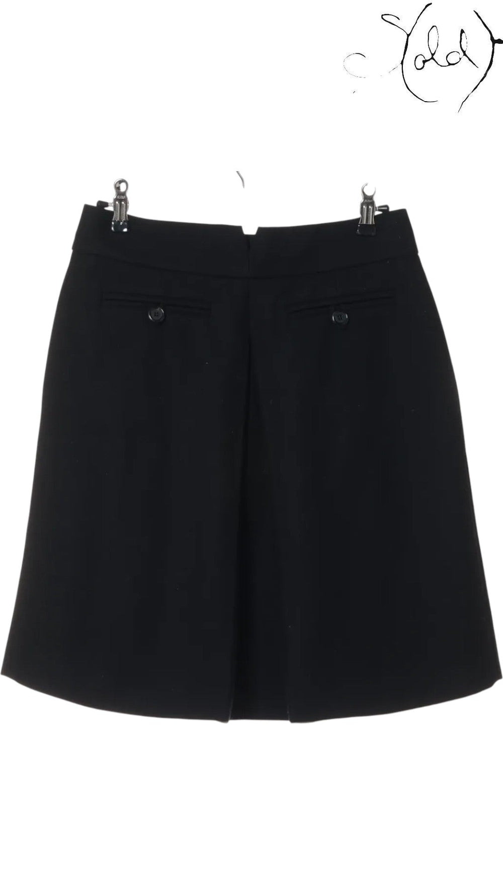 Louis Vuitton 2010 AW Wool Skirt - Italian Craft, Back view | Sold Attire