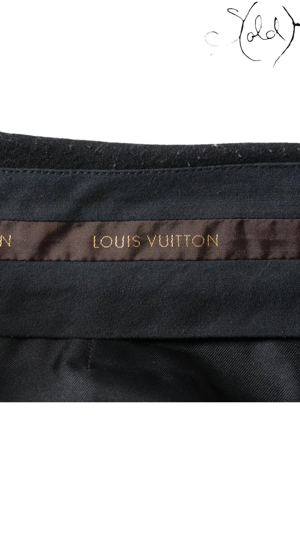 Louis Vuitton 2010 AW Wool Skirt - Italian Craft, Hardware detail | Sold Attire