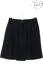 Louis Vuitton Marc Jacobs 2010 AW Wool Skirt Black Size 34