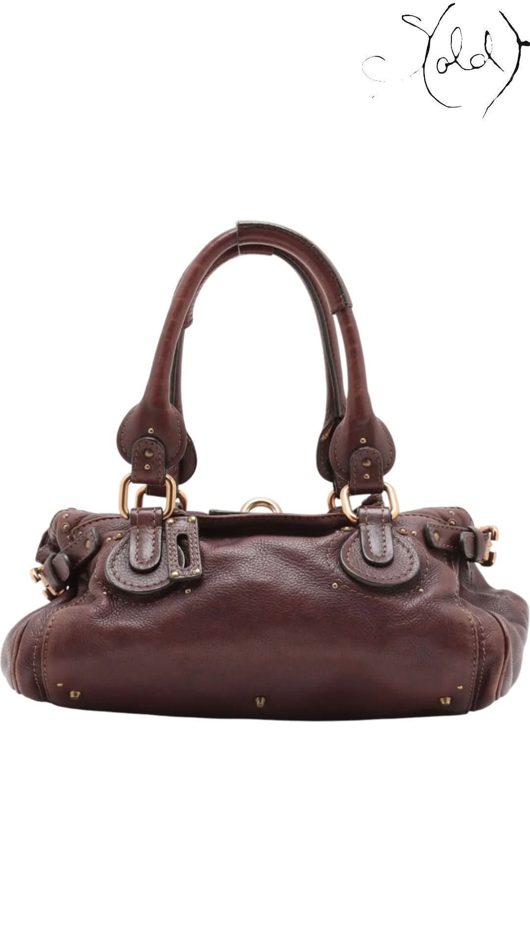 Chloé Paddington Brown Leather IT Bag Signature Padlock 2000s Icon | Sold Attire
