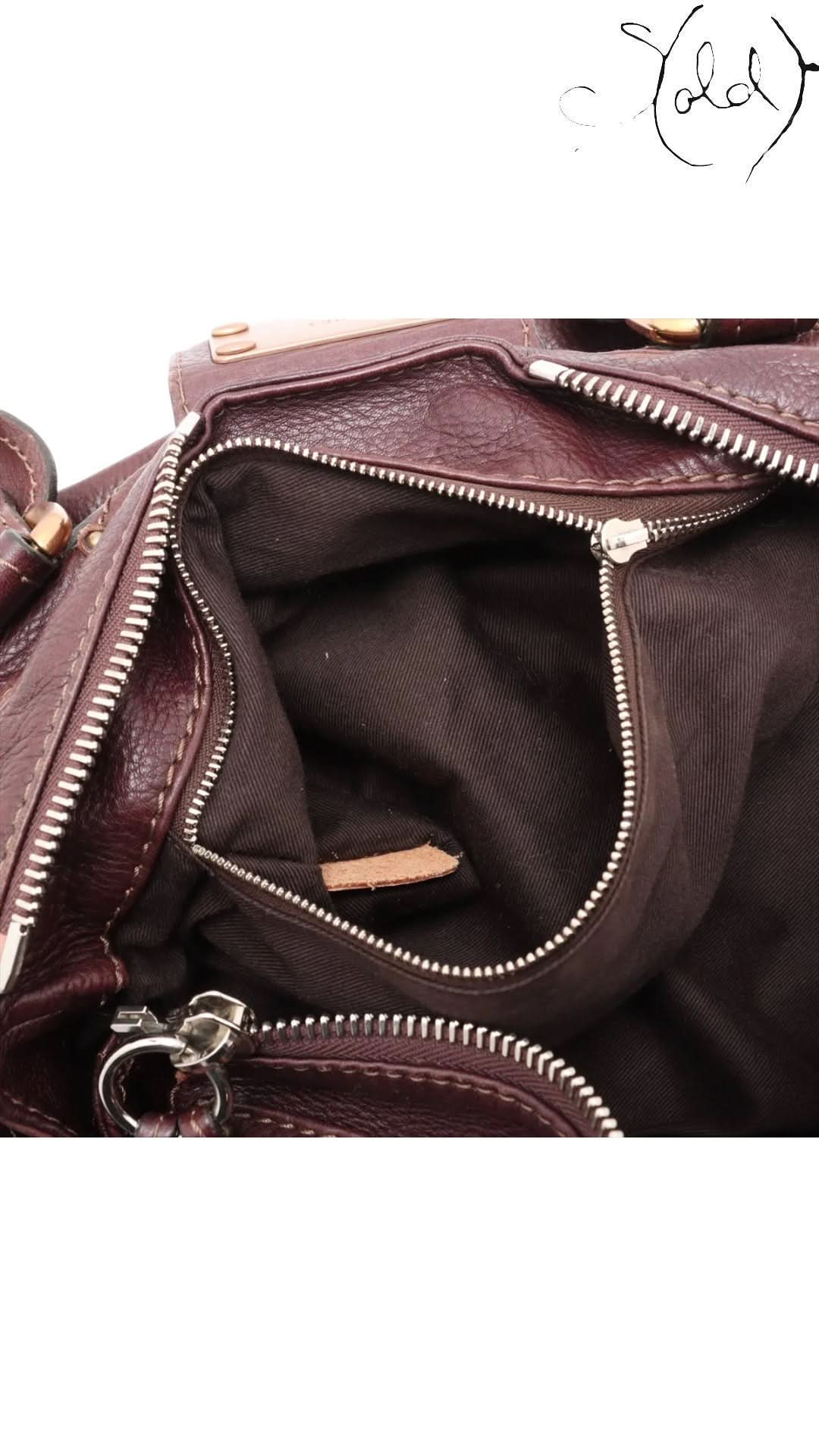 Chloé Paddington Brown Leather IT Bag Signature Padlock 2000s Icon | Sold Attire