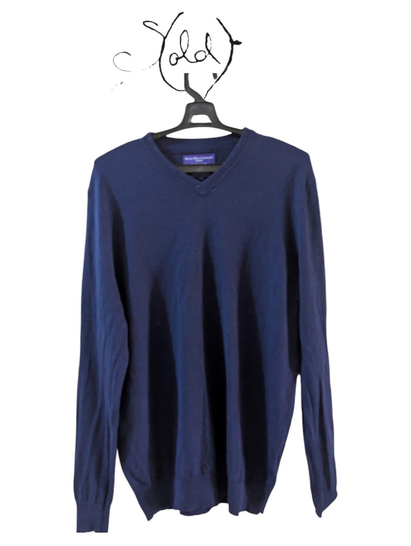 Savile Row Navy Sweater – Old Money Elegance