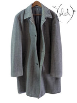 Hugo Boss Grey Herringbone Coat – XL Size