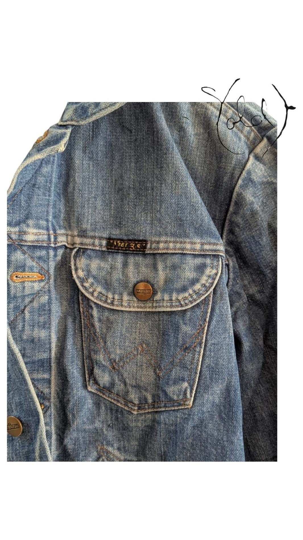 Wrangler Vintage Denim Jacket – Classic Cool Denim Jacket, Jacket, Rare Gems