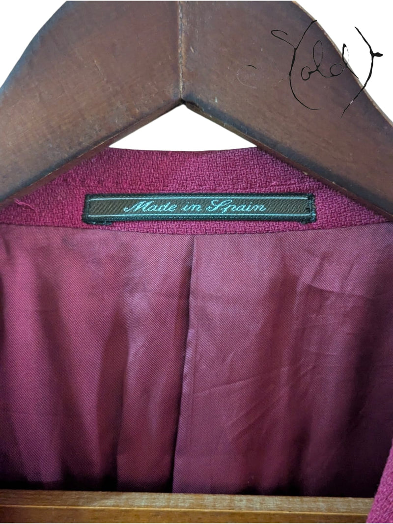 Versace Burgundy Blazer – Old Money Elegance