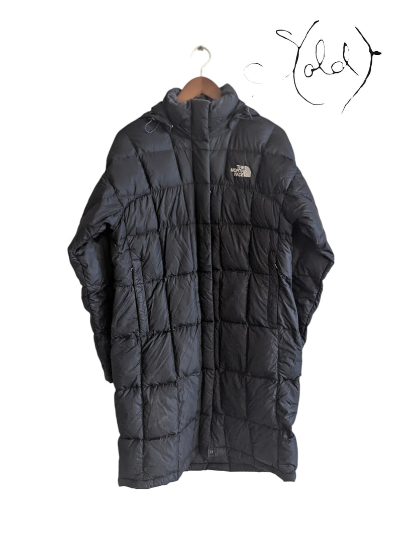 North Face Long Black Puffer Coat – 600 Fill