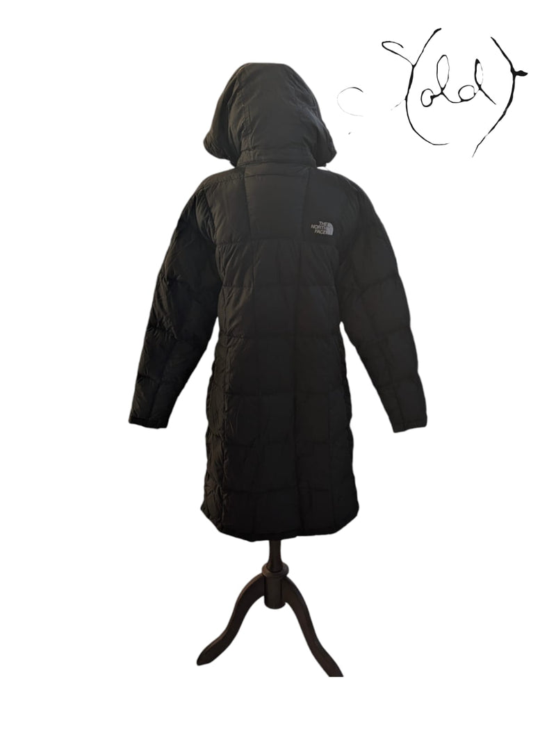 North Face Long Black Puffer Coat – 600 Fill