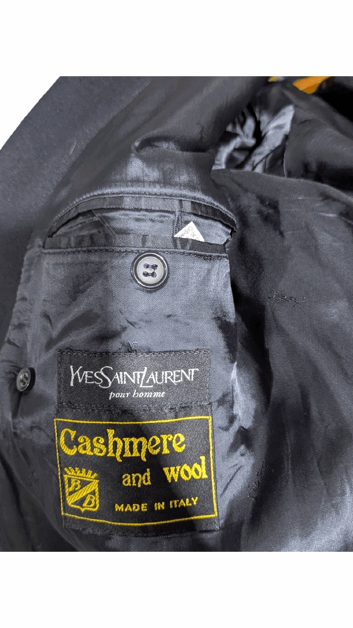 YSL Cashmere Wool Coat – Made in Italy coats, Rare Gems