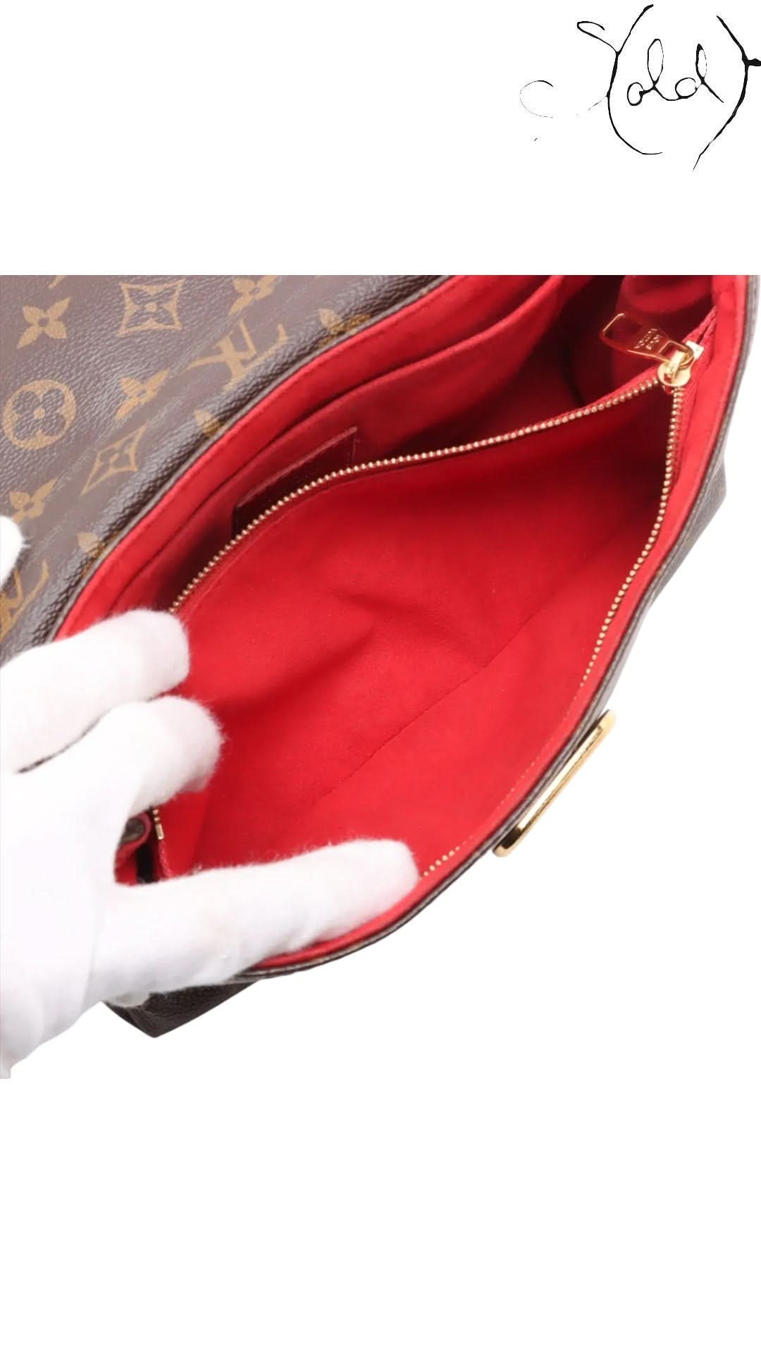 Louis Vuitton Monogram Saint-Placide Crossbody Bag Red Interior Complete Set | Sold Attire